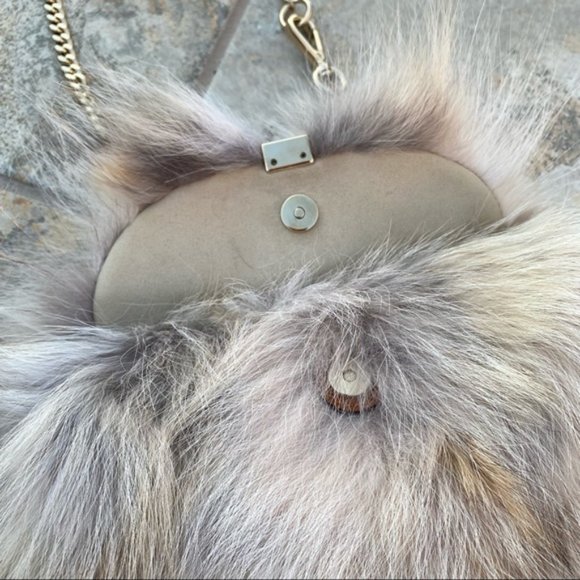 SOLD Chloé Georgia Fur Crossbody Flap Bag NWT - Picture 4 of 9